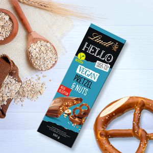 Produktbild für Tafelschokolade Lindt Hello Pretzel &amp; Nuts, vegan