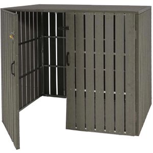 Produktbild für Mülltonnenbox Mendler HWC-J28, WPC