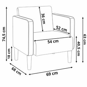 Produktbild für Loungesessel vidaXL 4100518, blau