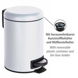 Produktbild für Mülleimer Wenko Leman, weiß