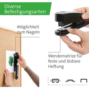 Produktbild für Heftgerät Novus B4 re+new, 020-1932, inkl. 200 Heftklammern
