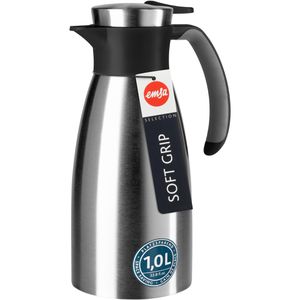 Produktbild für Thermoskanne Emsa Soft Grip, Quick Tip, Edelstahl