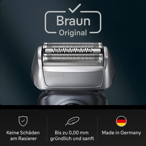 Produktbild für Scherkopf Braun 83M Ersatzscherteil, silber
