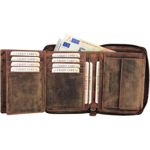 Produktbild für Portemonnaie Almadih P2H-RV, braun, aus Echt Leder
