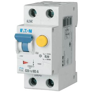 Produktbild für FI-LS-Schalter Eaton PXK-C20, 230 V / 400 V, 10 kA, 1-polig+N