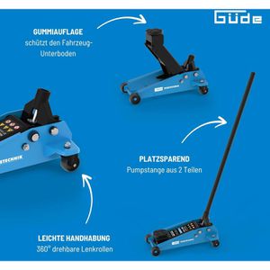 Produktbild für Rangierwagenheber Güde GRH 3/470, 18038, aus Stahl