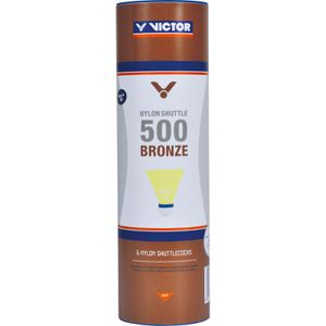 Produktbild für Badminton-Bälle VICTOR Nylon Shuttle 500 Bronze