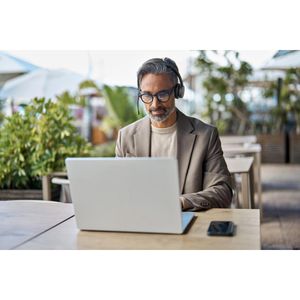 Produktbild für Headset Yealink WH64 Dual Teams Stereo, mit Ladestation