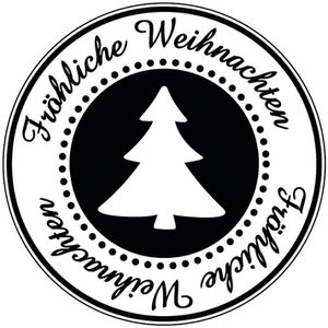 Motivstempel Rayher 28862000 Fröhliche Weihnachten, aus Holz