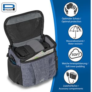 Produktbild für Kameratasche Pedea Fashion Gr. L, Kunstfaser