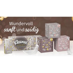 Produktbild für Kosmetiktücher Kleenex Ultrasoft Würfelbox