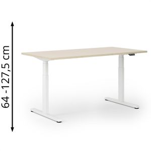 Produktbild für Schreibtisch Actiforce Pro 1050 lite, eiche / weiß