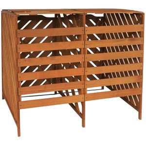 Produktbild für Mülltonnenbox Mendler HWC-J44 XL, Holz