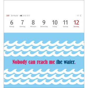 Produktbild für Abreißkalender Harenberg Now I know how the rabbit runs