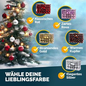 Produktbild für Weihnachtskugeln Deuba 102113, bronze