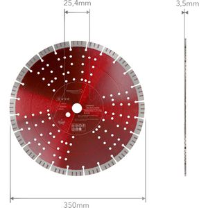 Produktbild für Trennscheibe Prodiamant Turbo Universal Pro15, Bohrung 25,4 mm