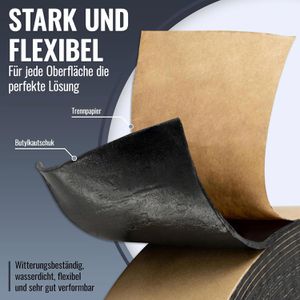 Produktbild für Dichtungsband Poppstar 1009882 doppelseitiges Butylband