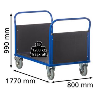 Produktbild für Transportwagen Rollcart Doppel-Stirnwandwagen, 02-1349