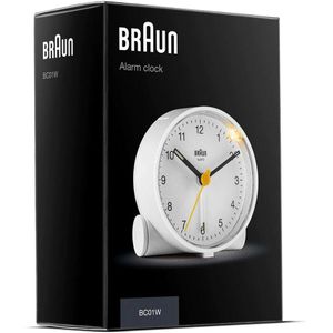 Produktbild für Wecker Braun BC01W weiß, analog