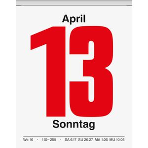 Produktbild für Abreißkalender Brunnen 1070313007, Nr. 13, Jahr 2027