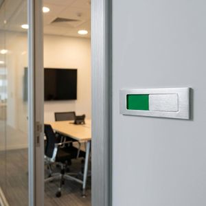 Produktbild für Türschild SignSystems NA9010, New Age, silber