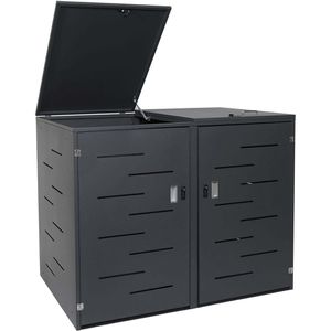 Mülltonnenbox Mendler HWC-E83, Metall