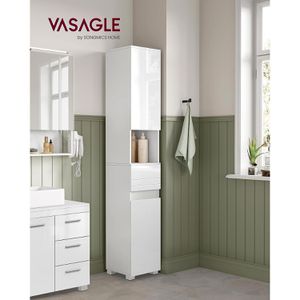 Produktbild für Badschrank Vasagle BBC560P31, mit 4 Füßen, weiß