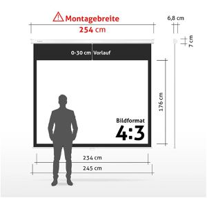 Produktbild für Beamer-Leinwand ESMART Professional MIROLO