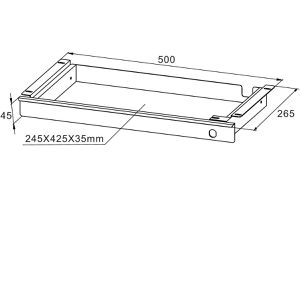 Produktbild für Unterbau-Schublade SO-TECH CAVO, weiß, aus Metall
