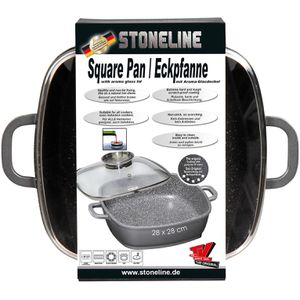 Produktbild für Bräter STONELINE Eckpfanne 12918, aus Aluguss