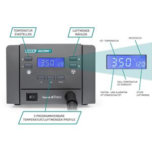 Produktbild für Lötstation QUICK QU862DW+, Heißluft-Reworkstation