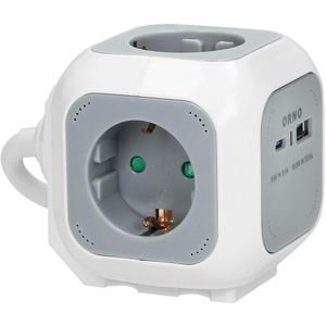 Steckdosenwürfel Orno OR-AE-13247, 1,4m Kabel