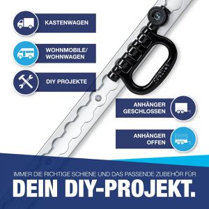 Produktbild für Airlineschiene NTG Standard, zum Kleben &amp; Schrauben