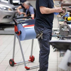 Produktbild für Putztuchrolle Tork Advanced, 130081 W1 u. W2, Zellstoff, blau