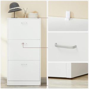 Produktbild für Schuhschrank Vasagle LBC03WT, weiß