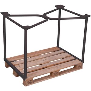 Palettenaufsatz VARIOfit Typ 65, pa-080.006, anthrazit, Stahl