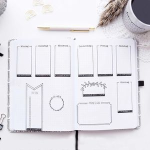 Produktbild für Washi-Tape Papierdrachen Bullet Journal, schwarz