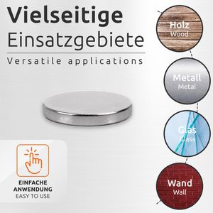 Produktbild für Magnete ECENCE silber, Neodym Magnet