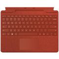 Microsoft Tastatur Surface Pro Signature und Böttcher mit Keyboard, Beleuchtung 8XB-00025, Mohnrot – Touchpad, AG
