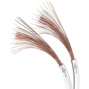 Produktbild für Lautsprecherkabel Goobay 15117, weiß