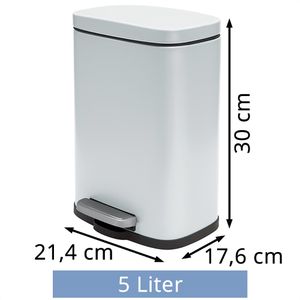 Produktbild für Mülleimer Spirella Akira, 10.19835, weiß