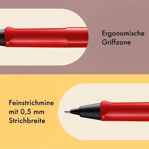 Produktbild für Druckbleistift Lamy safari 116, rot, Kunststoff