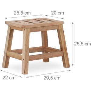 Produktbild für Fußbank Relaxdays 10020654, Holz