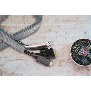 Produktbild für Kabelschlauch LogiLink KAB0074, grau