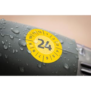 Produktbild für Prüfplaketten Zweckform 6944, mit Jahreszahl 2024