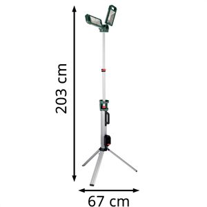 Produktbild für Baustrahler Metabo BSA 18 LED 5000, LED, für 18 V Akkus