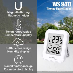 Produktbild für Thermo-Hygrometer Technoline 06676, WS 9417, digital