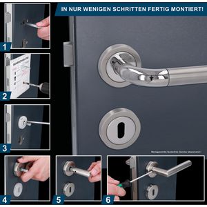 Produktbild für Drückergarnitur Alpertec Fair VI-R BB