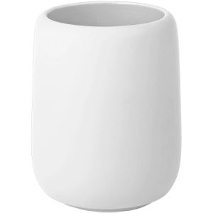 Produktbild für Zahnputzbecher Blomus Sono White, weiß, aus Keramik