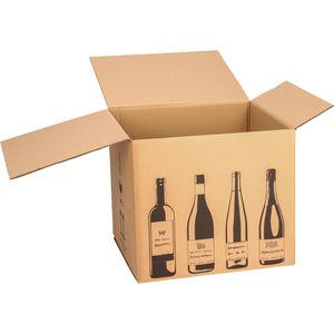 Produktbild für Flaschenkarton Smartboxpro Weinkarton, 5 Stück
